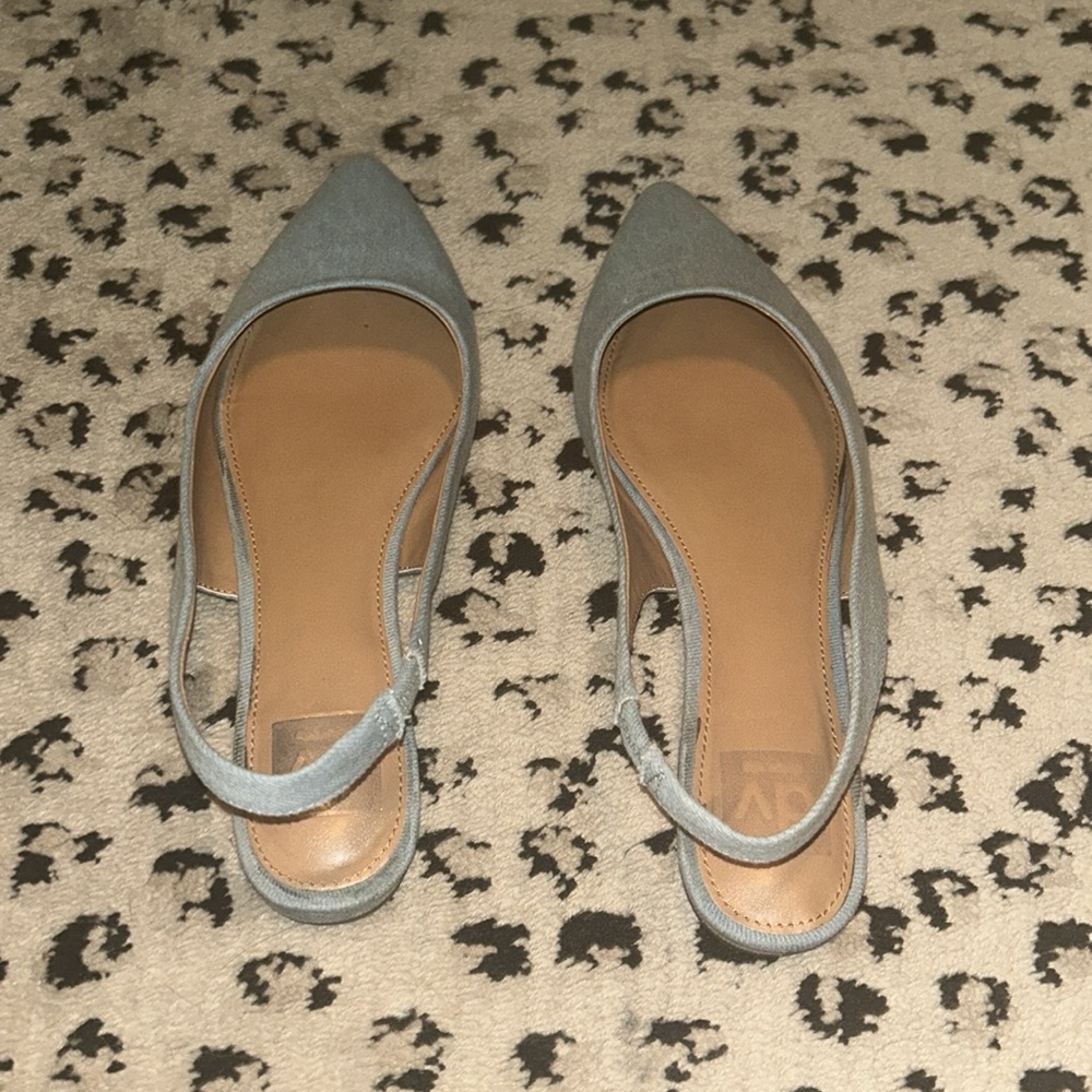 DV by Dolce Vita Women's Light Blue Slingback Flats - Picture 2 of 4